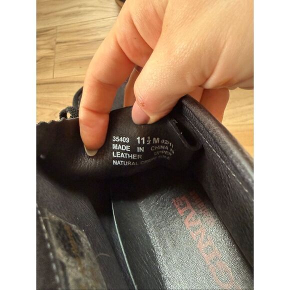 Clarks Mens Black Original Wallabee Lace Up Leather Suede Chukka Boat Shoe Size main image 10